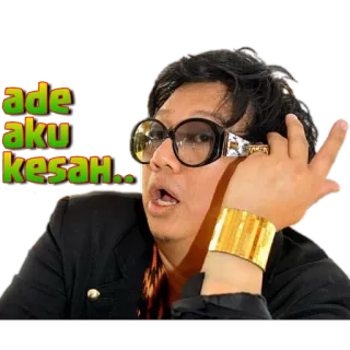 🙄 ade aku kesah.. persona, uomo, occhiali da sole, indifferente, atteggiamento whatsapp sticker