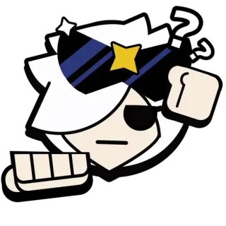 🎭 brawl stars, colette, confused, question mark telegram sticker