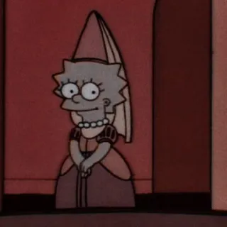 🤑 Lisa Simpson The Simpsons desenho animado, animado, princesa, Lisa Simpson, Simpsons, engraçado telegram sticker