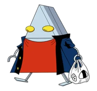 🤔 geometrisch, Cartoon, Figur, abstrakt, niedlich whatsapp sticker
