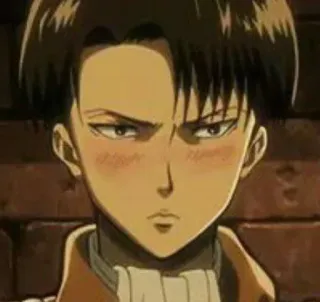 ♠️ Levi Ackerman Attack on Titan อนิเมะ, ผ่าพิภพไททัน, รีไวล์, รีไวล์ แอคเคอร์แมน, การ์ตูน telegram sticker
