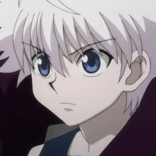 ⚡️ Killua Zoldyck Hunter x Hunter Аниме, Парень, Белые волосы, Голубые глаза, Киллуа, Киллуа Золдик, Hunter x Hunter telegram sticker