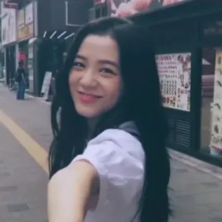 🤍 Jisoo เซลฟี่, คน, ผู้หญิง, ผู้หญิง, เคป็อป, นักร้อง, เอเชีย, ยิ้ม whatsapp sticker