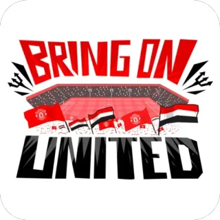 👏 BRING ON UNITED manchester united, football, sport, football, fan telegram sticker