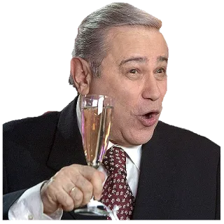 🥂 мужчина, костюм, галстук, тост, счастливый, вино, чокаться telegram sticker