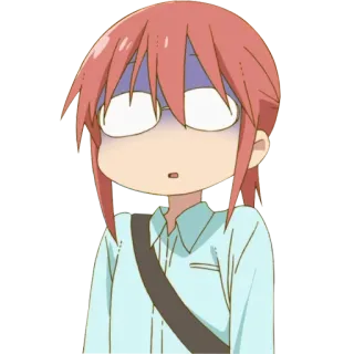 😨 Kobayashi Miss Kobayashi's Dragon Maid anime, drago, maid, kobayashi, scioccato telegram sticker