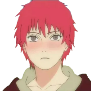 😳 Sasori Naruto Sasori, Naruto, anime, manga, rude włosy, mistrz marionetek telegram sticker