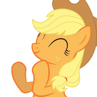 😊 Applejack My Little Pony mlp, Pony, Cartoon, Applejack, Pferd, lächelnd telegram sticker