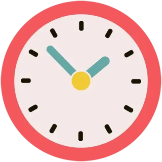 ⏰ clock, time, deadline, hour, minute telegram sticker