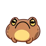 🙅♀️ rana, animale, carino, cartone animato, arrabbiato whatsapp sticker