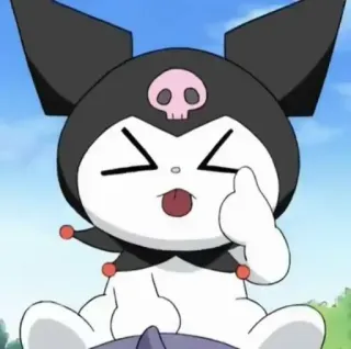 💕 Kuromi Kuromi, Sanrio, Anime, Dibujos animados, Personaje telegram sticker
