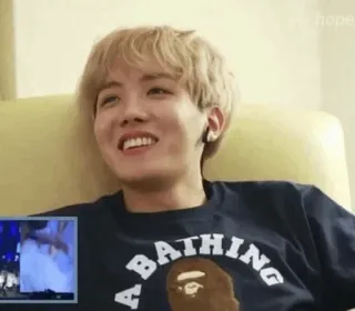 💭 A BATHING APE person, clothing, t-shirt, a bathing ape, smile telegram sticker