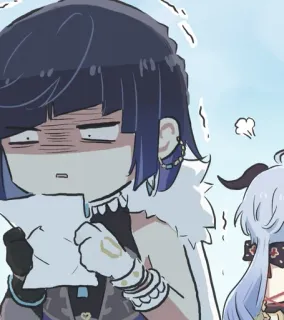 🎭 Yelan Genshin Impact Anime, Video game, Personagem, Yelan, Genshin Impact telegram sticker