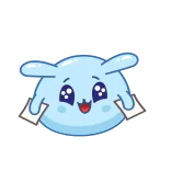 👍 漫画, ブロブ, 可愛い, かわいい whatsapp sticker
