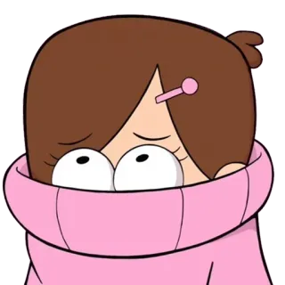 🙄 Mabel Pines Gravity Falls cartoon, tv show, animation, character, Mabel, Gravity Falls telegram sticker