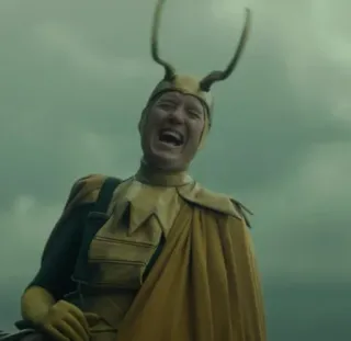 😂 Loki Loki, Marvel, Superhero, God of Mischief, costume, funny face telegram sticker