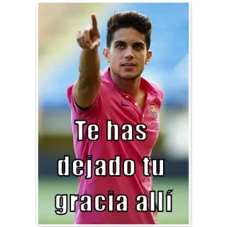 😪 Te has dejado tu gracia allí spanish, meme, phrase telegram sticker