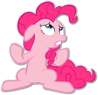 😭 Pinkie Pie My Little Pony Cartoon, Pony, Rosa, Freundschaft, Animiert telegram sticker