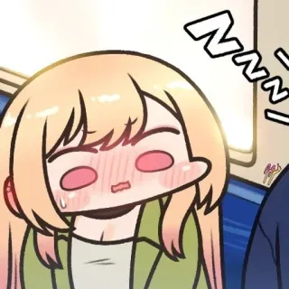 😳 NNN anime, mengantuk, lelah, kartun telegram sticker