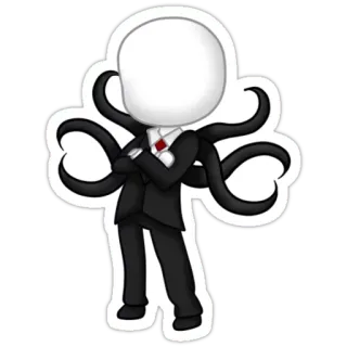 👽 Slender Man horror, creepy, monster, supernatural, myth telegram sticker