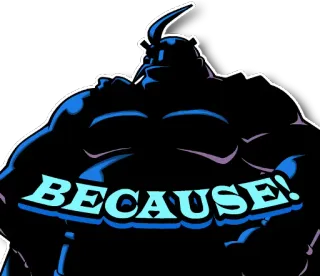 👆 BECAUSE! whatsapp sticker