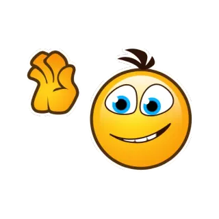 👋 emoji, hand, italian gesture telegram sticker