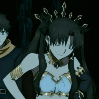 😅 Ishtar Fate/Grand Order Anime, Fate, Fate/Grand Order, Ishtar, Rin Tohsaka, Diosa telegram sticker