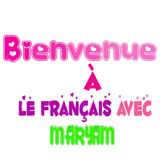 Français avec maryam telegram stickers