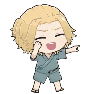 😂 @Hawks Chibi, Słodkie, Anime, Manga, Kawaii, Postać, Ilustracja telegram sticker