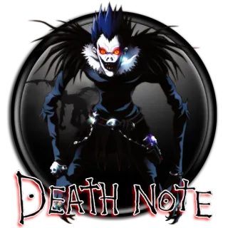 ☠️ Ryuk Death Note DEATH NOTE Аниме, Манга, Death Note, Рюк, Шинигами, Сверхъестественное, Тёмное фэнтези telegram sticker