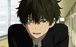 😑 Houtarou Oreki Hyouka Anime, Hyouka, Oreki, Houtarou Oreki, Animación japonesa whatsapp sticker