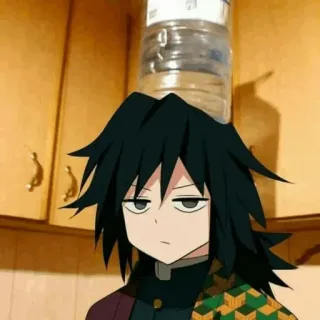 🌊 Giyu Tomioka Demon Slayer Anime, Giyu Tomioka, Demon Slayer, Manga, Lucu telegram sticker