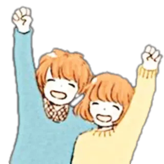 🌨 anime, perayaan, teman, kartun telegram sticker