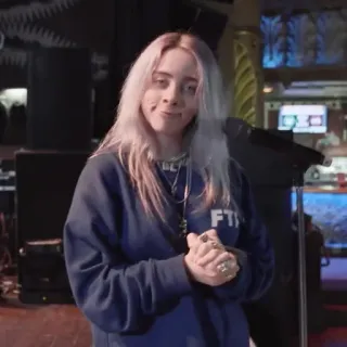 🕸 Billie Eilish cantante, celebrità, musicista, artista telegram sticker