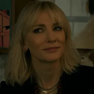 〰 Cate Blanchett актриса, блондинка, портрет, знаменитость whatsapp sticker