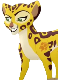 😉 Jasiri The Lion Guard Jasiri, Hyène, La Garde du Roi Lion, Dessin animé telegram sticker