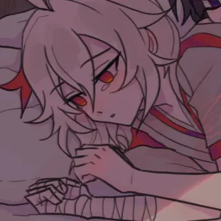 🤕 Kazuha Genshin Impact Animé, Jeu vidéo, Kazuha, Genshin Impact, Personnage, Fanart telegram sticker