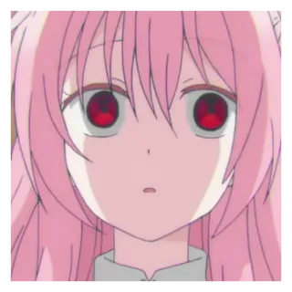 🐁 Anime, Manga, Różowe włosy, Postać, Kreskówka whatsapp sticker