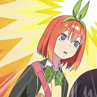 🧩 Yotsuba Nakano The Quintessential Quintuplets Anime, Manga, Écolière, Yotsuba, The Quintessential Quintuplets telegram sticker