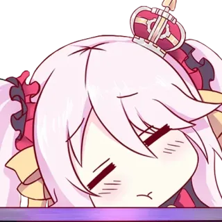☺️ anime, cute, sleepy, kawaii, cartoon, princess, tired telegram sticker