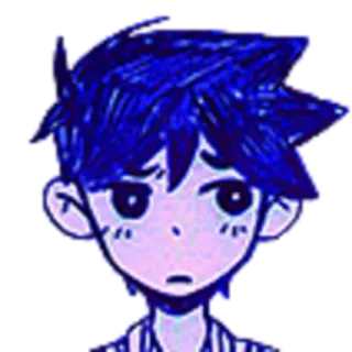 😒 Omori วิดีโอเกม, ตัวละคร, เศร้า, อนิเมะ telegram sticker