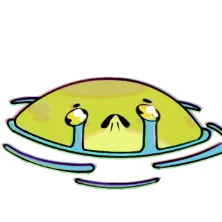 😭 weinen, traurig, emoji, gelb, wasser telegram sticker