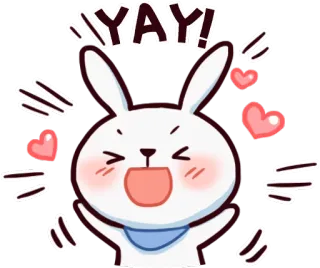 Hyper Bunny :: @line_stickers whatsapp stickers