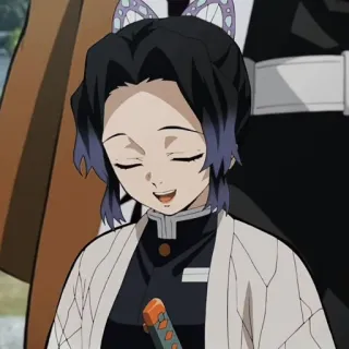 💜 Shinobu Kocho Demon Slayer Anime, Demon Slayer, Shinobu Kocho, Motyl, Postać, Manga telegram sticker