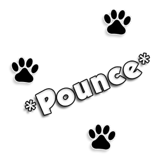🙌 Pounce salto, huella de pata, animal, lindo, pegatina telegram sticker