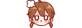 😤 zły, zirytowany, sfrustrowany, kreskówka, emotikon telegram sticker