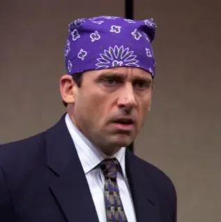 🗞 Michael Scott The Office Bandana, Büro, Prison Mike, Comedy, Lustig telegram sticker