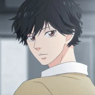 😑 Anime, Chłopak, Portret, Mężczyzna, Twarz telegram sticker
