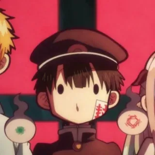 🔲 Hanako-kun Toilet-bound Hanako-kun Аниме, Хананэ-кун, Туалетный мальчик Ханако, Милый, Манга, Стикер telegram sticker