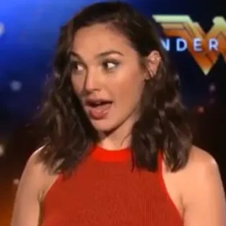 😮 Wonder Woman WONDER Wonder Woman, Gal Gadot, actress, movie, superhero, DC Comics telegram sticker
